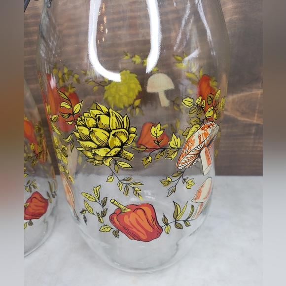 Vintage spice of life MCM glass canister set 2L and 1.5L latch top 🍄 - Picture 7 of 15